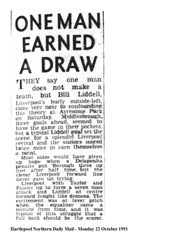 Hartlepool Northern Daily Mail report