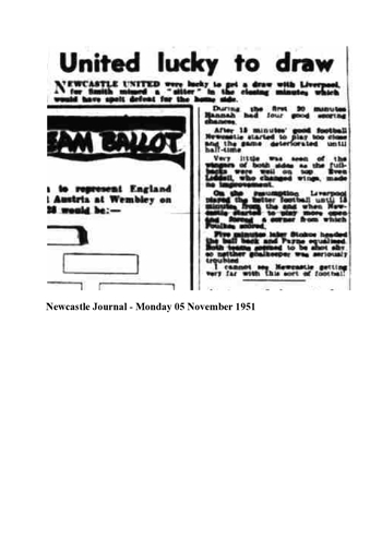 Nottingham Journal Report