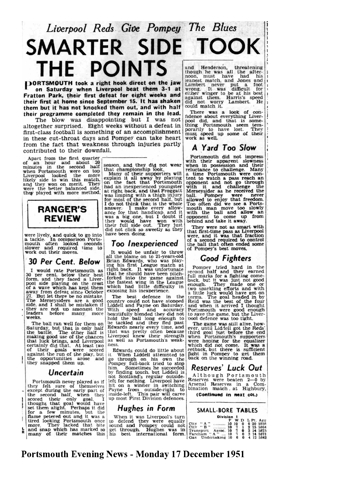 Portsmouth Evening News report