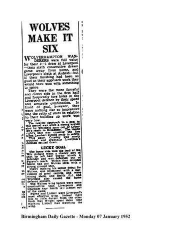 Birmingham Daily Gazette report