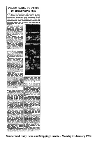 Sunderland Daily Echo and Shipping Gazette report