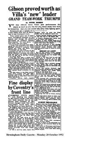 Birmingham Daily Gazette report