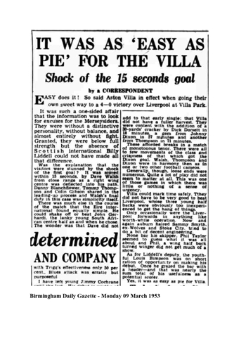 Birmingham Daily Gazette report