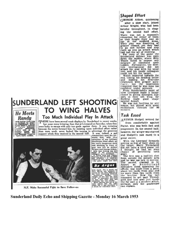 Sunderland Daily Echo and Shipping Gazette report