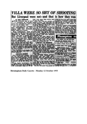 Birmingham Daily Gazette report