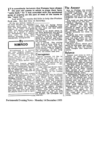 Portsmouth Evening News report