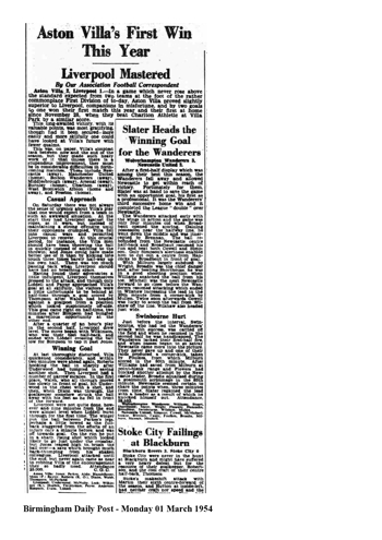 Birmingham Daily Post report