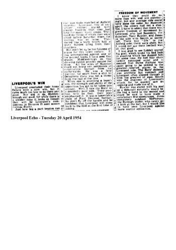 Liverpool Echo Report