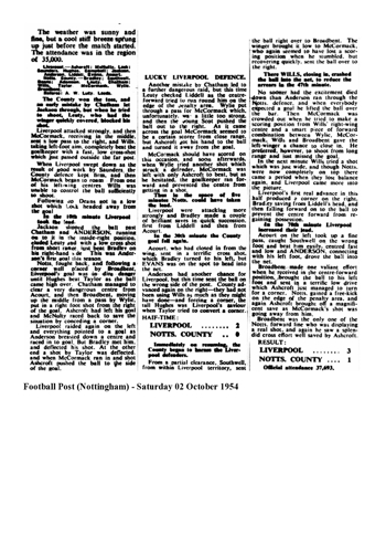 Nottingham Evening Post report