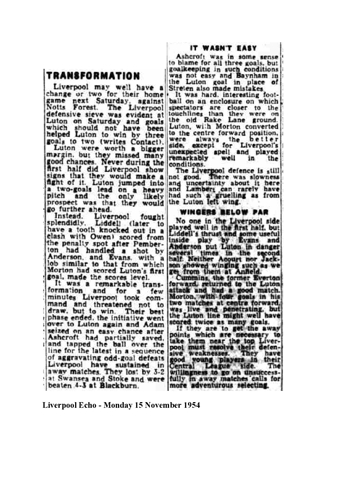 Liverpool Echo Report