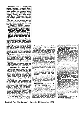 Nottingham Evening Post report