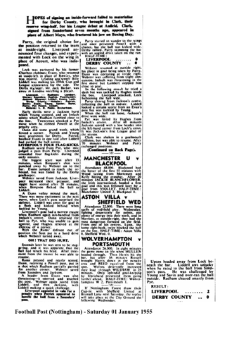 Football Post (Nottingham) report