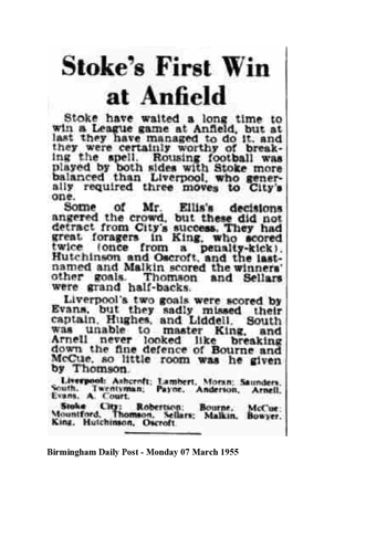 Birmingham Daily Post report