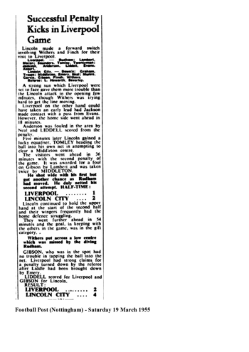 Football Post (Nottingham) report