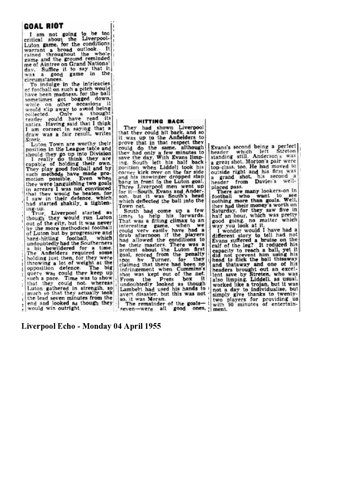 Liverpool Echo Report