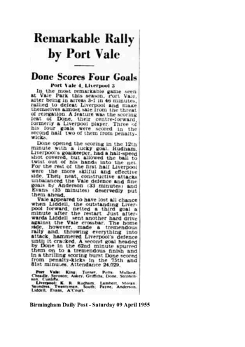 Birmingham Daily Post report