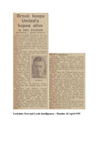 Yorkshire Post and Leeds Intellegencer report