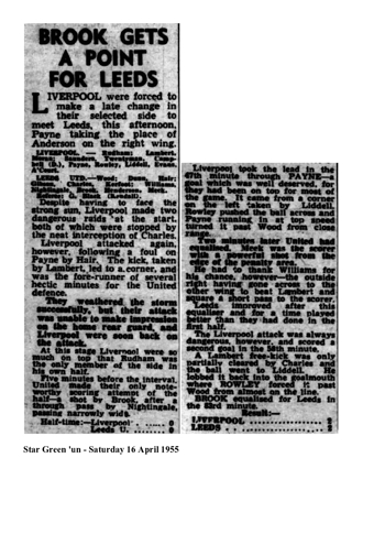 Star Green'un report