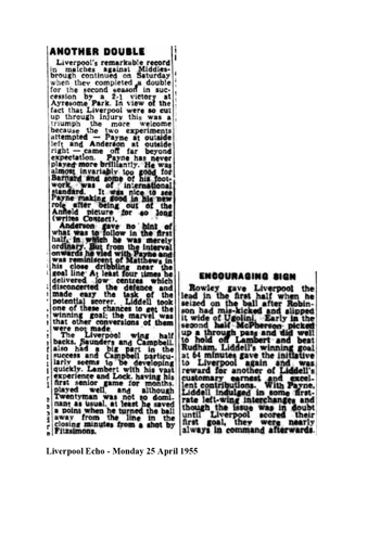 Liverpool Echo Report