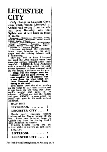 Football Post (Nottingham) report