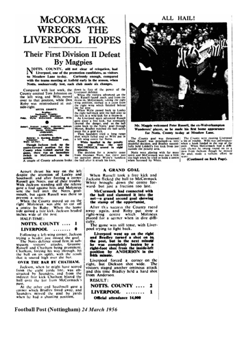 Nottingham Evening Post report