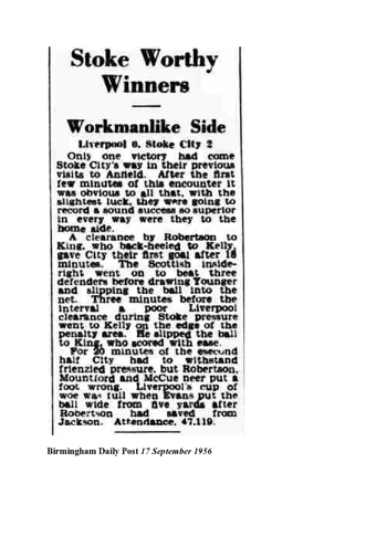 Birmingham Daily Post report