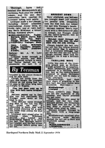 Hartlepool Northern Daily Mail report