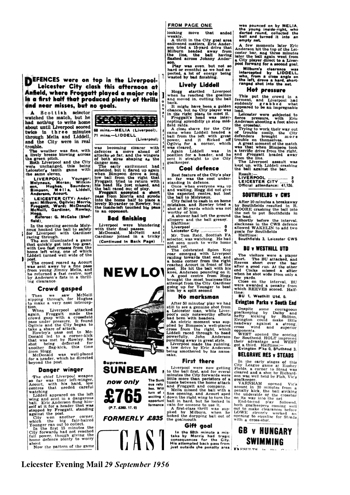 Leicester Evening Mail report