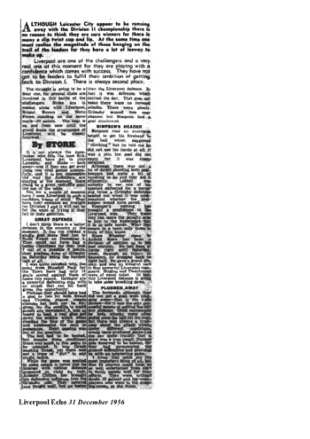 Liverpool Echo Report