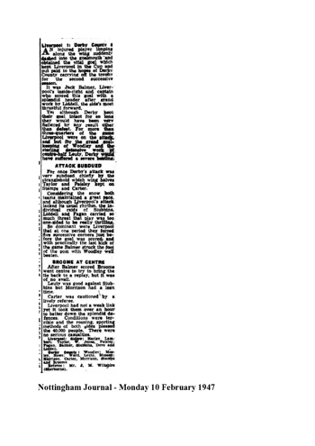 Nottingham Journal Report