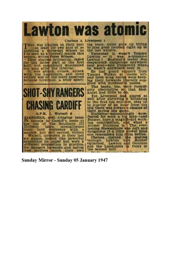 Sunday Mirror report