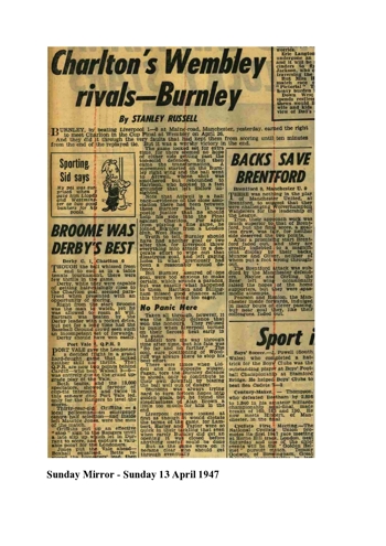 Sunday Mirror report