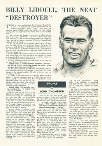 The neat destroyer - Football Monthly November 1952