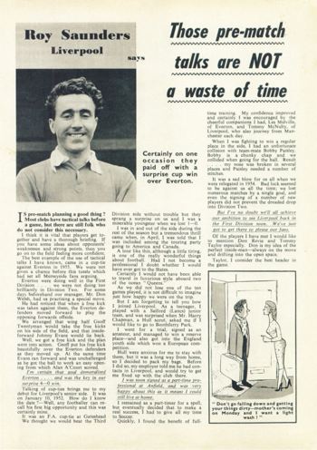 Pre-match talks not a waste of time -  Football Monthly December 1957