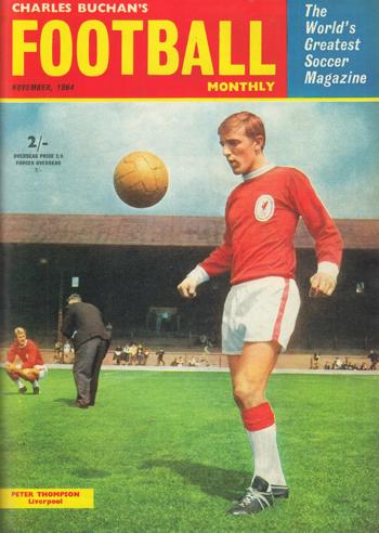 Peter Thompson on the cover of the Football Monthly November 1964