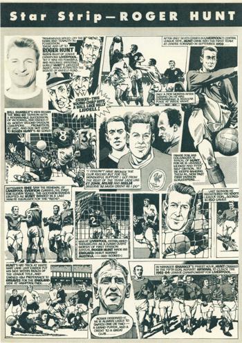Star Strip - Roger Hunt cartoon in Football Monthly April 1964