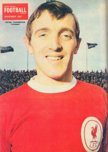 Peter Thompson on the cover of the Football Monthly September 1967