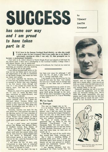 Success has come our way - Football Monthly 1967