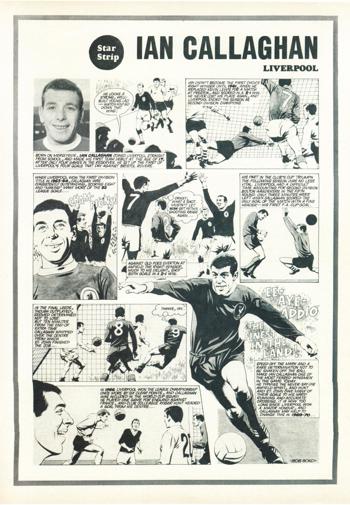 Star Strip - Cartoon of Ian Callaghan in Football Monthly September 1969