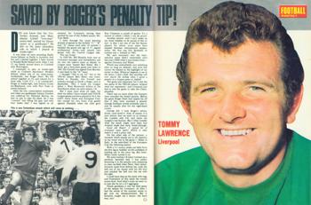 Saved by Roger's tip - Football Monthly April 1970