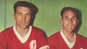 Dick White and Ronnie Moran - Football Monthly