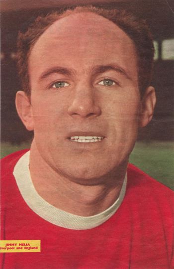 Jimmy Melia poster in Football Monthly