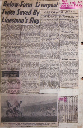 Press report from Ken Charmer's scrapbook
