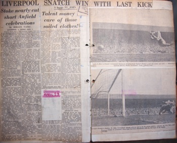 Press report from Ken Charmer's scrapbook