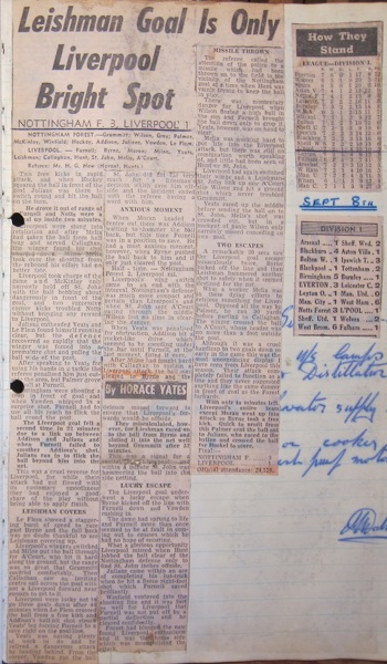 Press report from Ken Charmer's scrapbook
