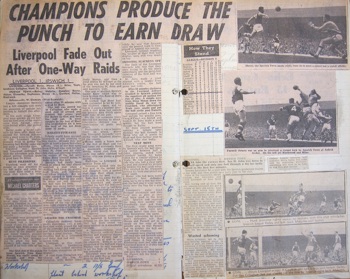 Press report from Ken Charmer's scrapbook