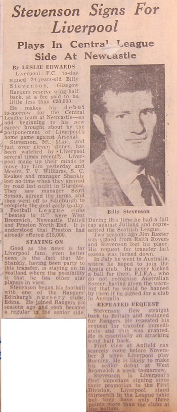 Stevenson signs for Liverpool