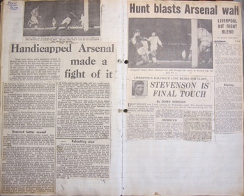 Press report from Ken Charmer's scrapbook