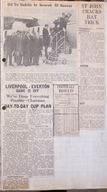 Press report from Ken Charmer's scrapbook