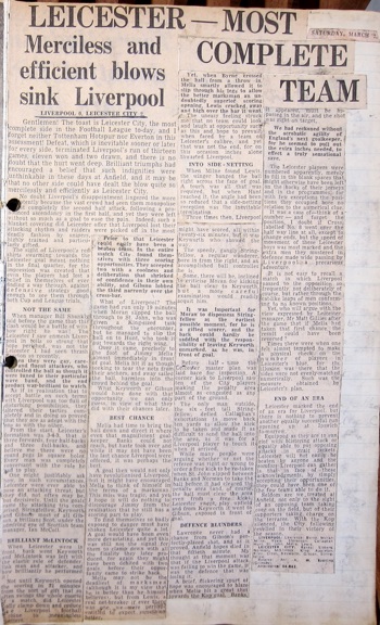 Press report from Ken Charmer's scrapbook